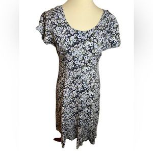 Vintage 90s Floral Dress with Flowers